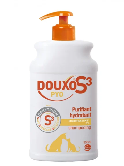 douxo s3 pyo champu 500 ml perros gatos clorhexidina malassezia dermatitis bacteriana