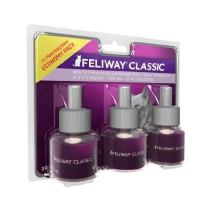 feliway classic pack 3 recambios 48 ml gatos feromonas estrés marcaje ahorro gatos