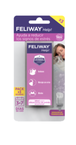 Feliway Help 3 recambios gatos pack ahorro feromonas estrés ansiedad gatos 7 días cada recarga