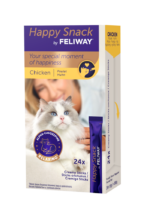 feliway happy snacks 24 sticks pollo gatos snack calmante pack ahorro gatos estrés