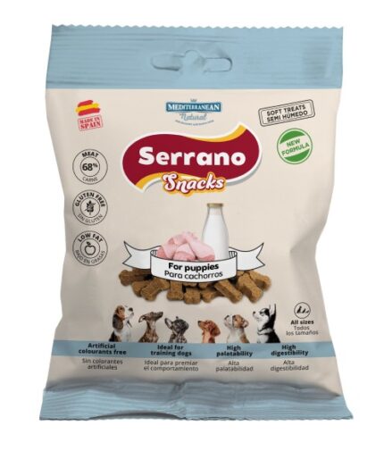 serrano snacks cachorro 85 g perros premio natural puppy entrenamiento perros jovenes